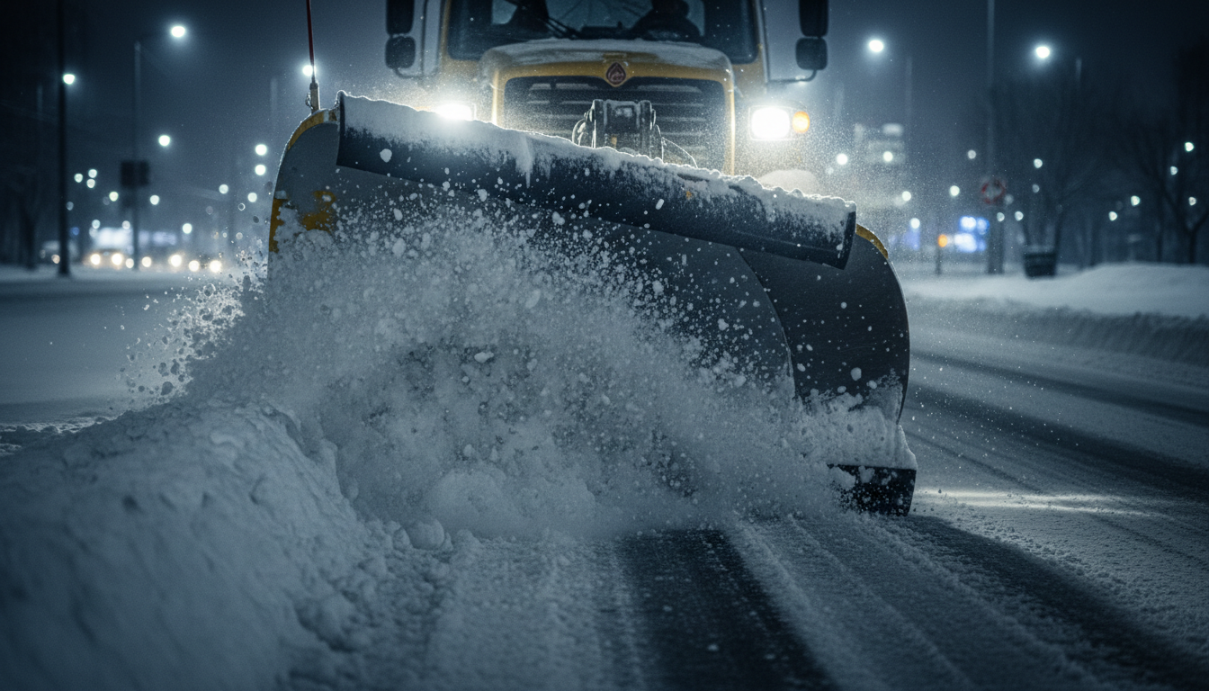 Professional snow plowing and removal