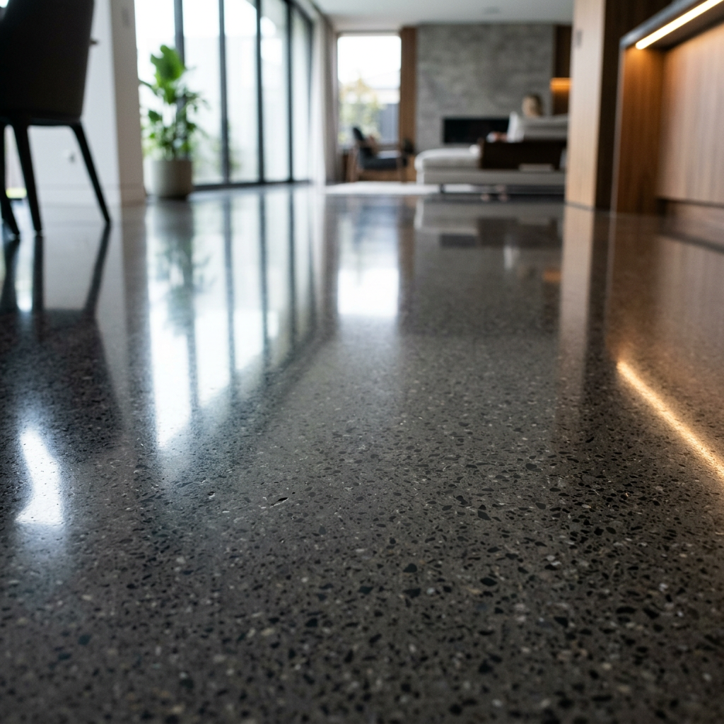 Polished concrete finish Dallas TX by Fantastico Construction Group