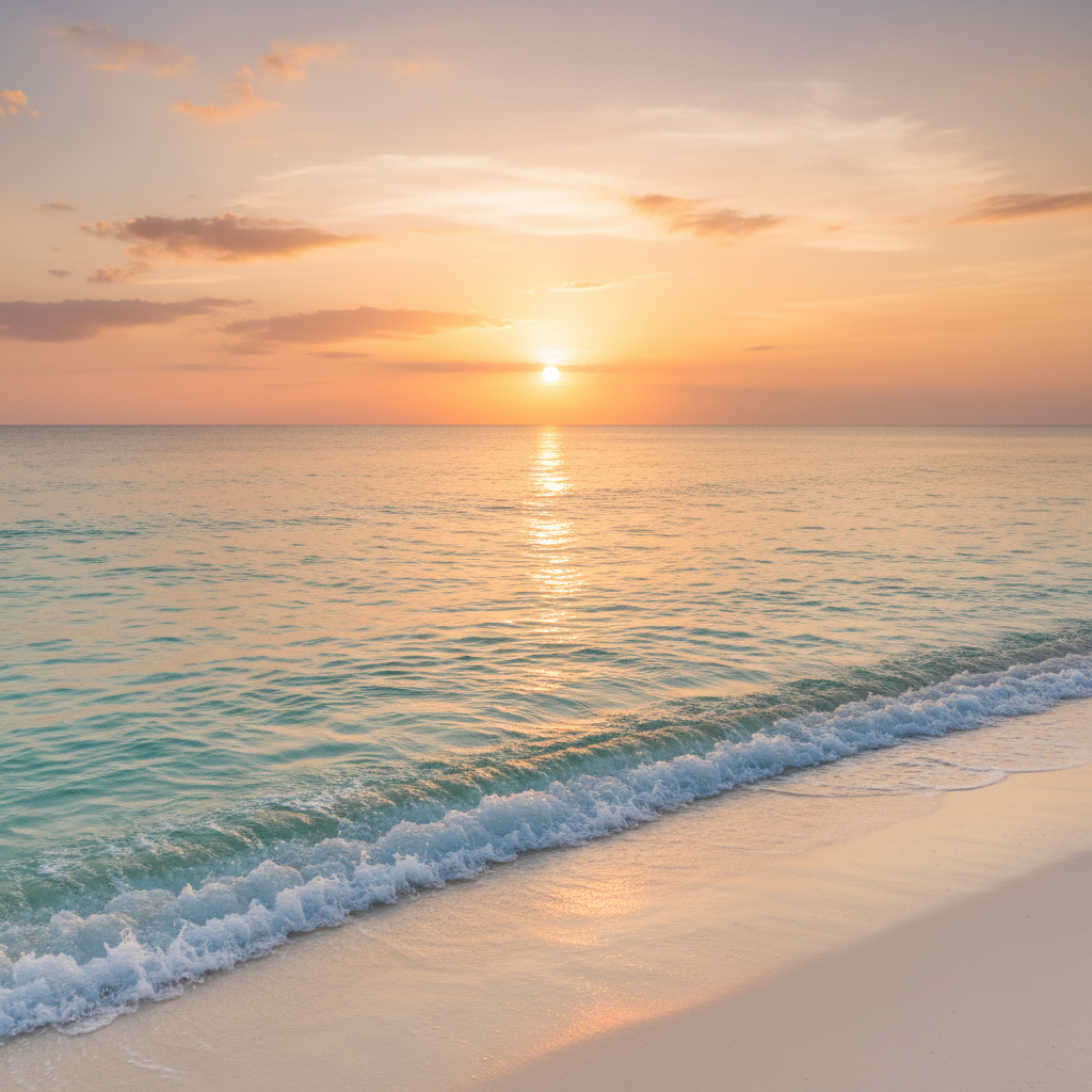 A Call Back to Wholeness — peaceful ocean at golden hour