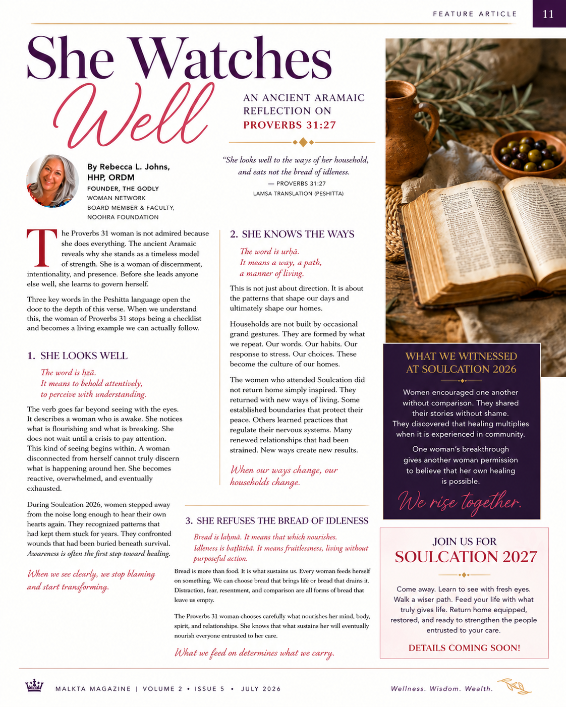 Feature — She Watches Well