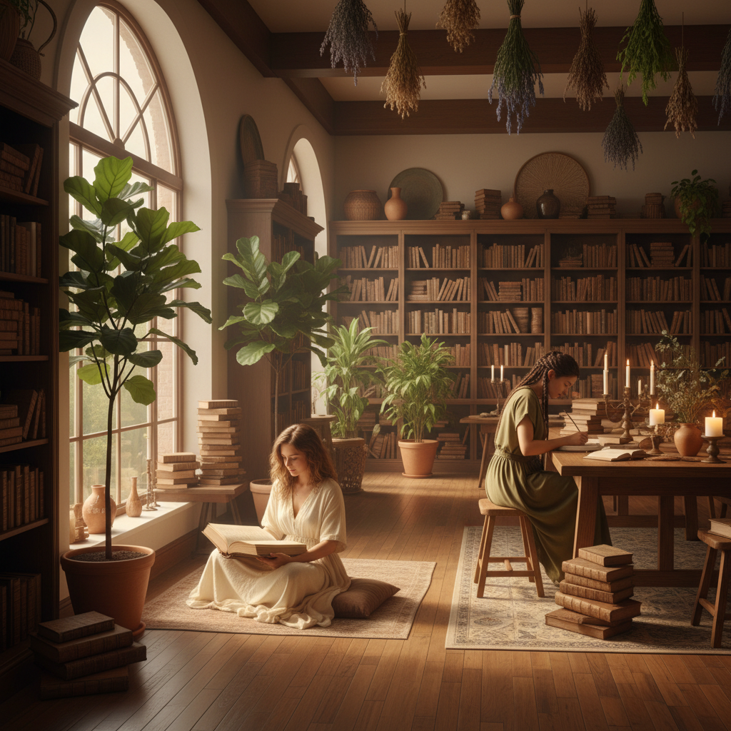 The Learning Annex — sunlit wisdom and study space