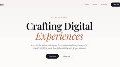 Freelancers Portfolio App template preview