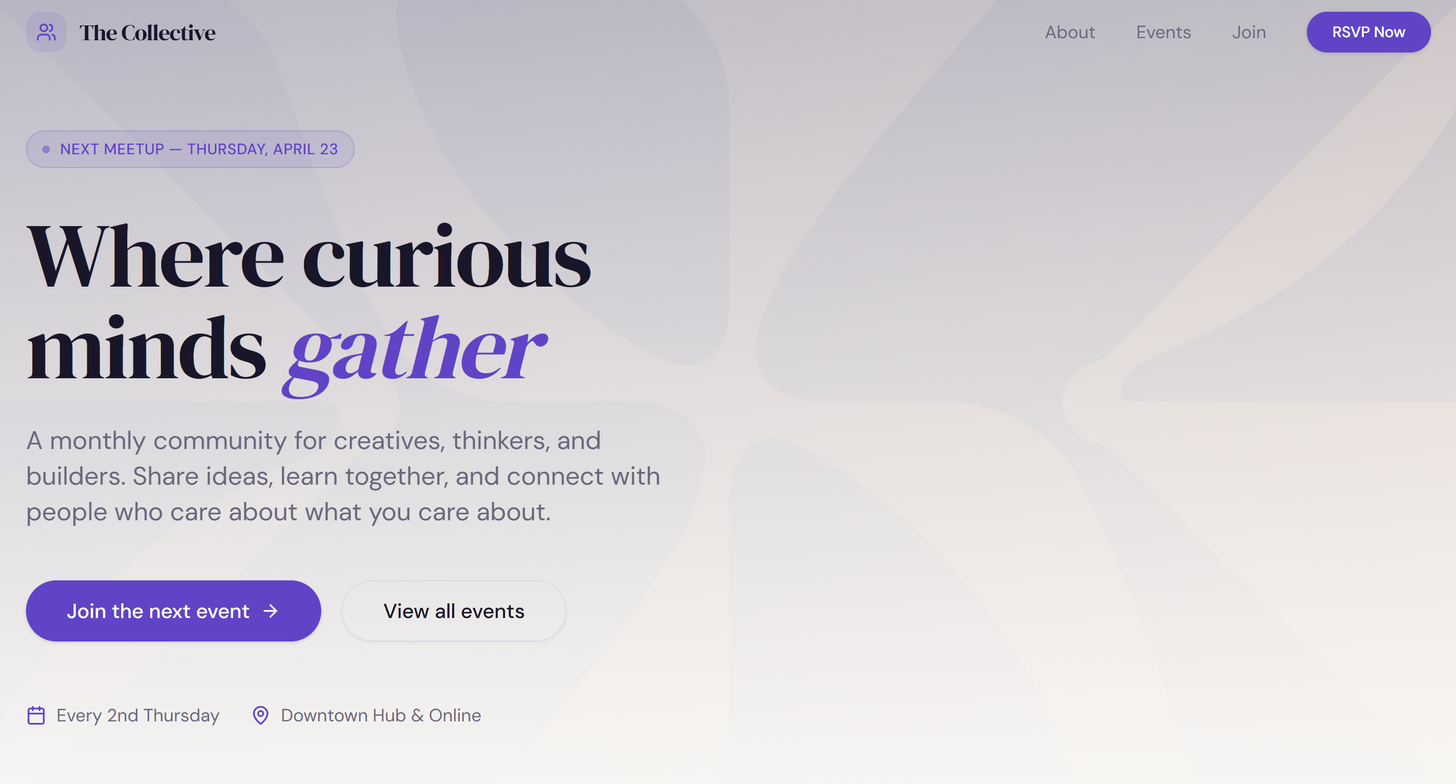 NexusCircle Community App template preview