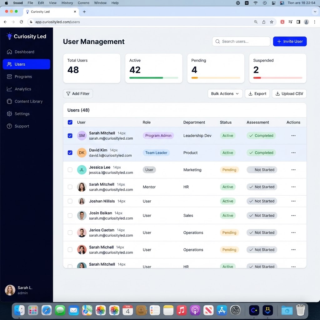 Admin / Talent Specialist View