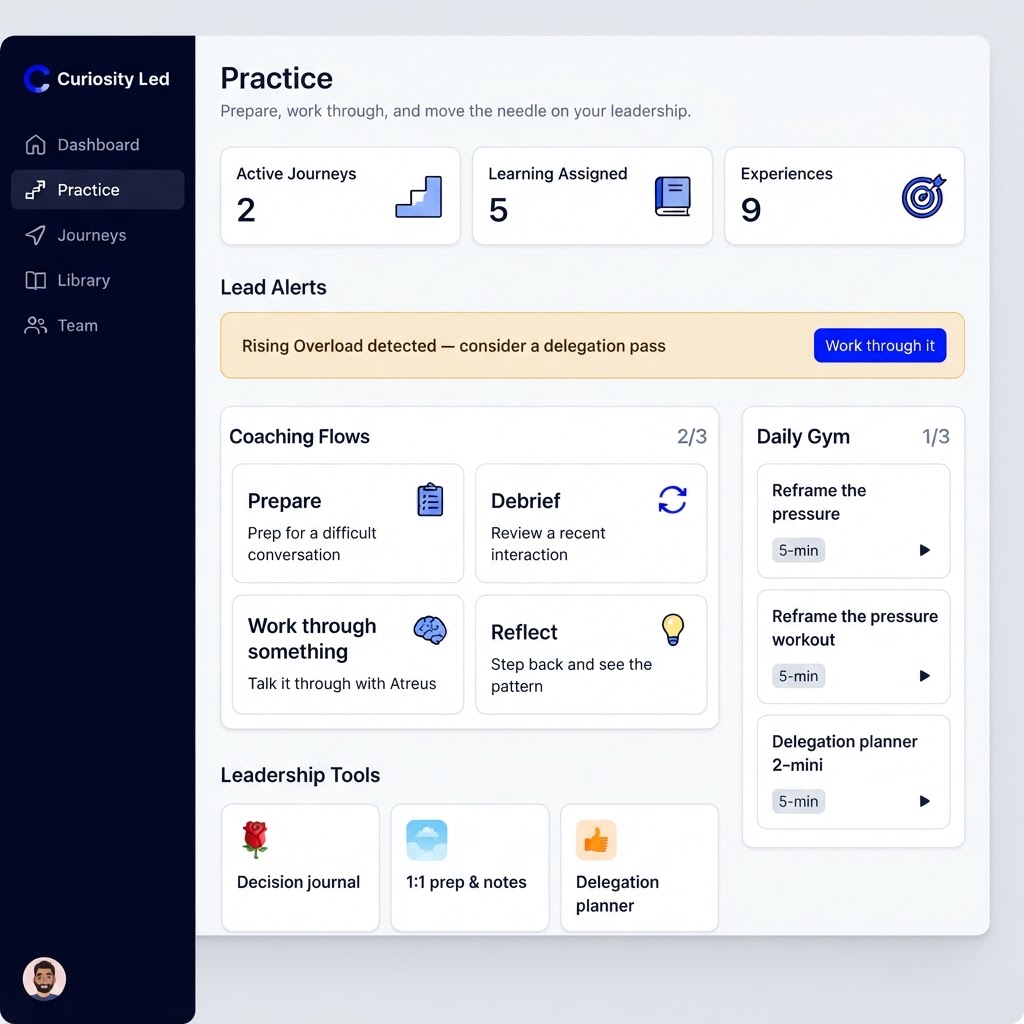 Manager — Practice / Coaching Flow