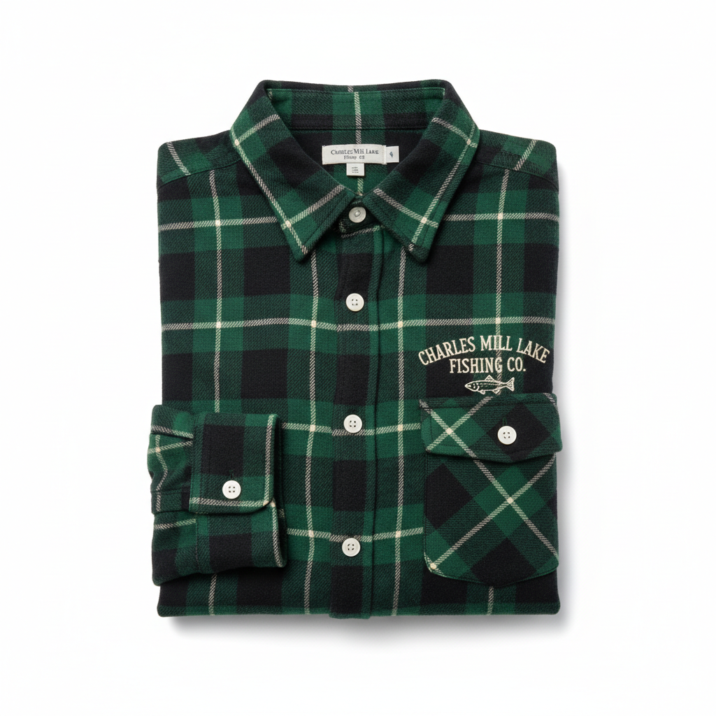 Charles Mill Lake Fishing Co. Flannel Shirt