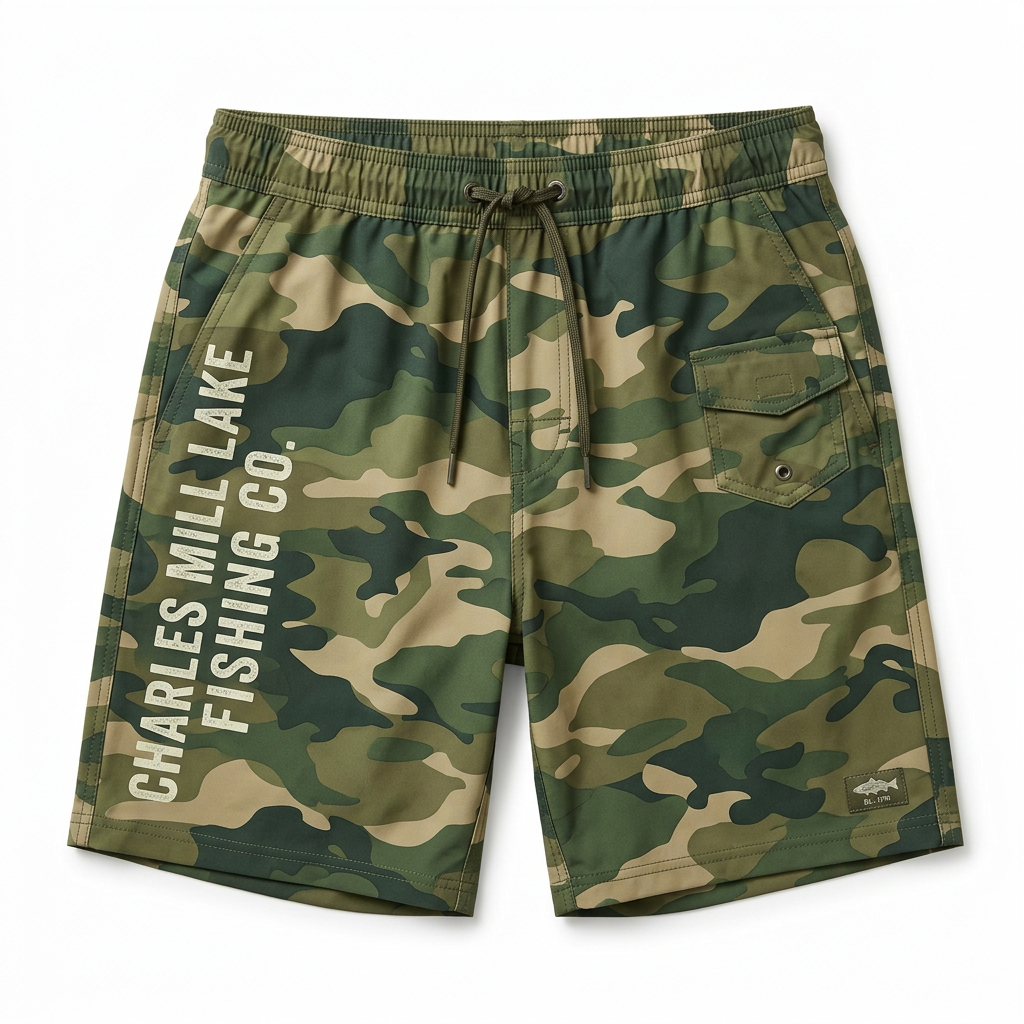 Charles Mill Lake Fishing Co. Men's Swim Trunks