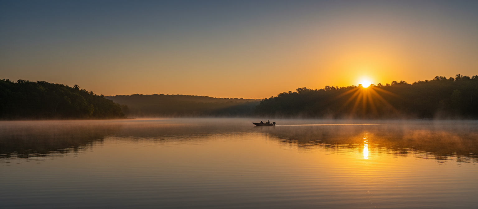 Charles Mill Lake at sunrise
