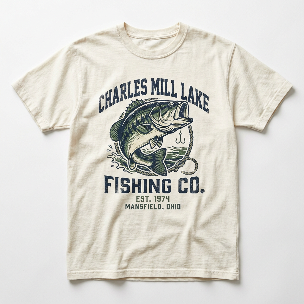 Charles Mill Lake Fishing Co. Graphic Tee