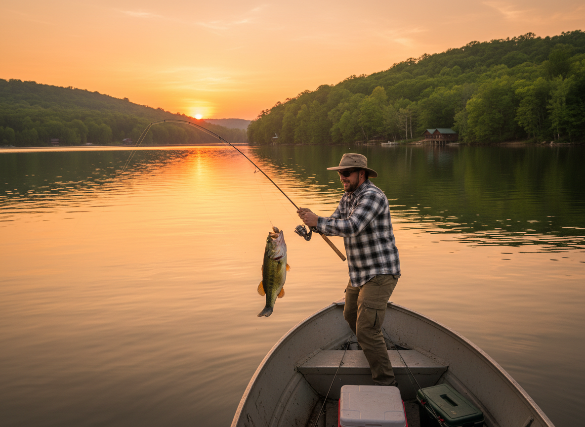 Fishing on Ohio lake