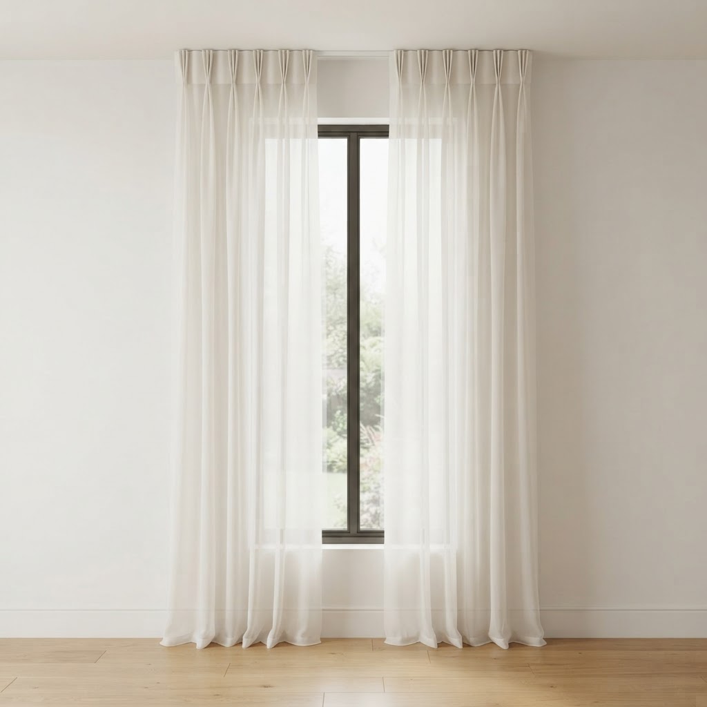 Sheer Tailored Pleat design illustration