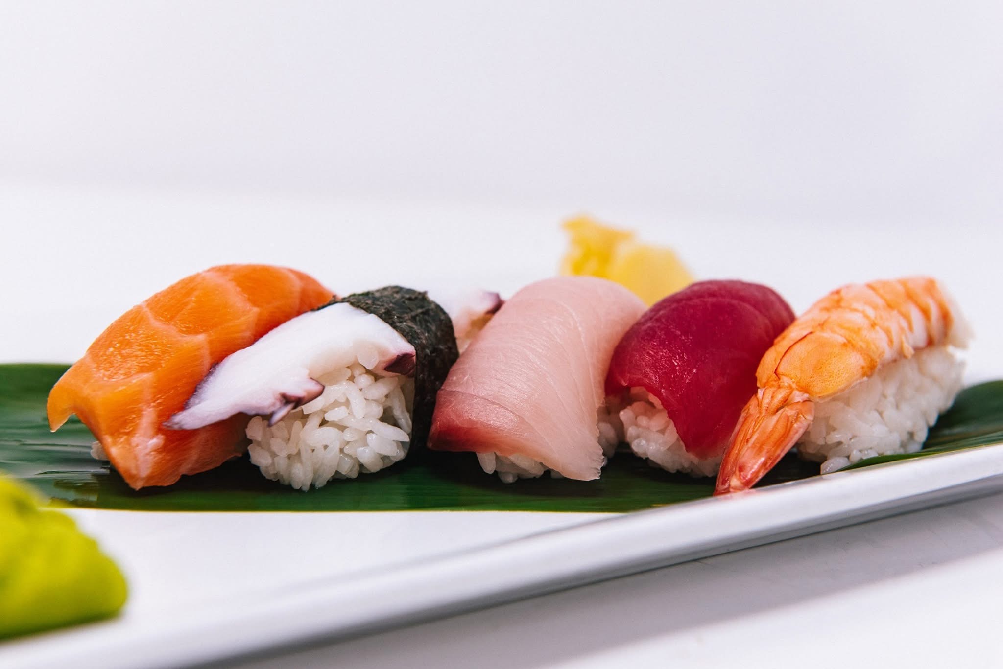 Fresh nigiri assortment at Sushi Brokers North Scottsdale