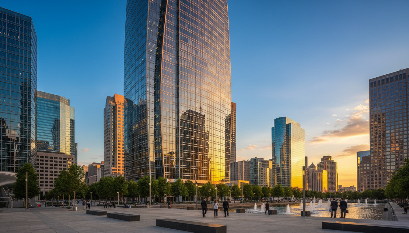 Modern corporate building
