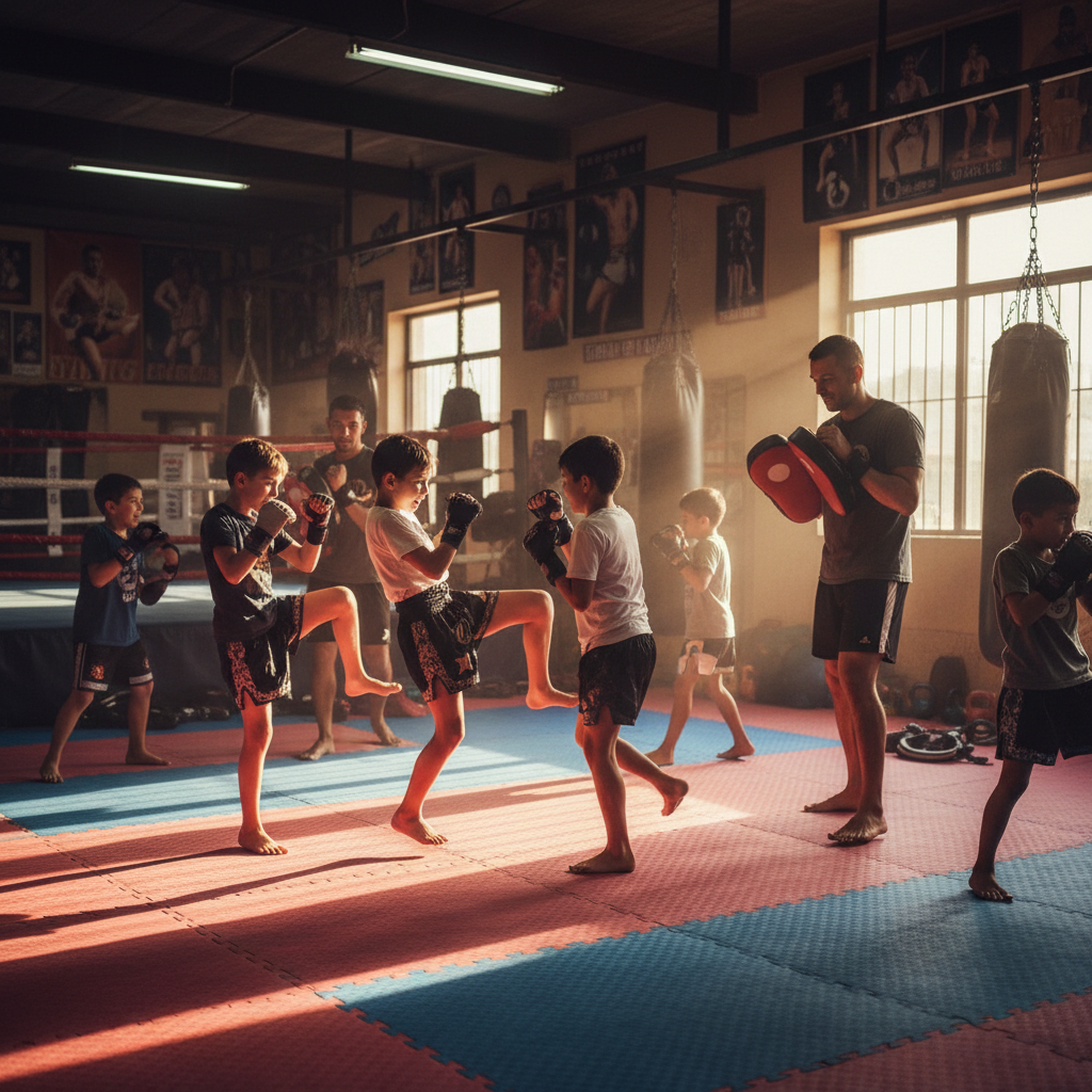 Kids martial arts summer camp training