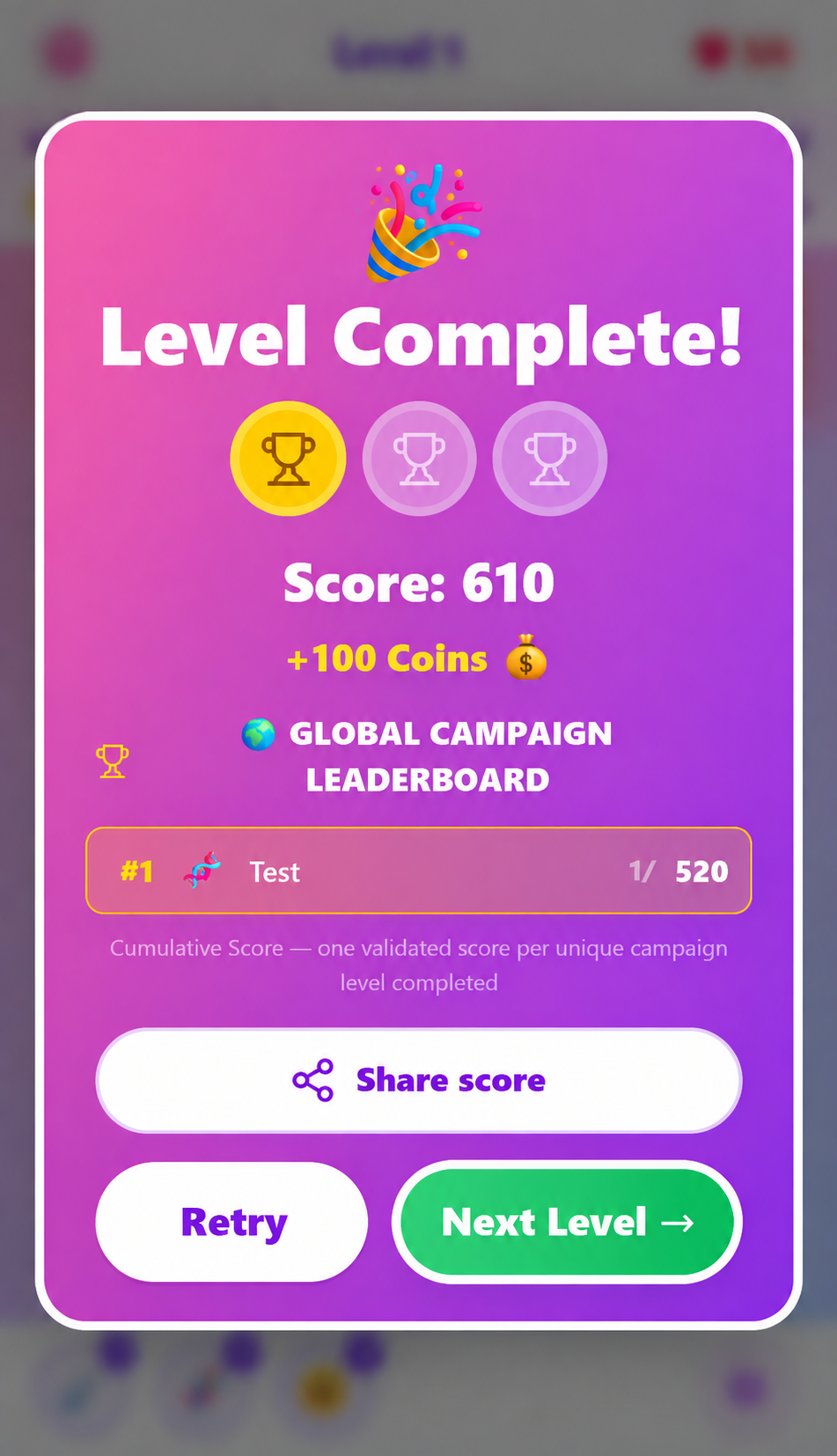 Level Complete