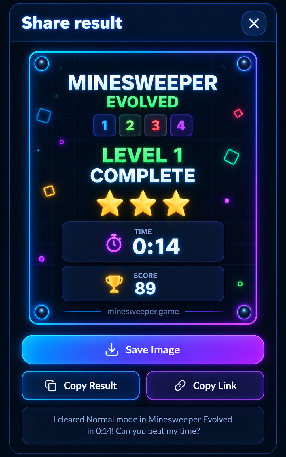 Share Result