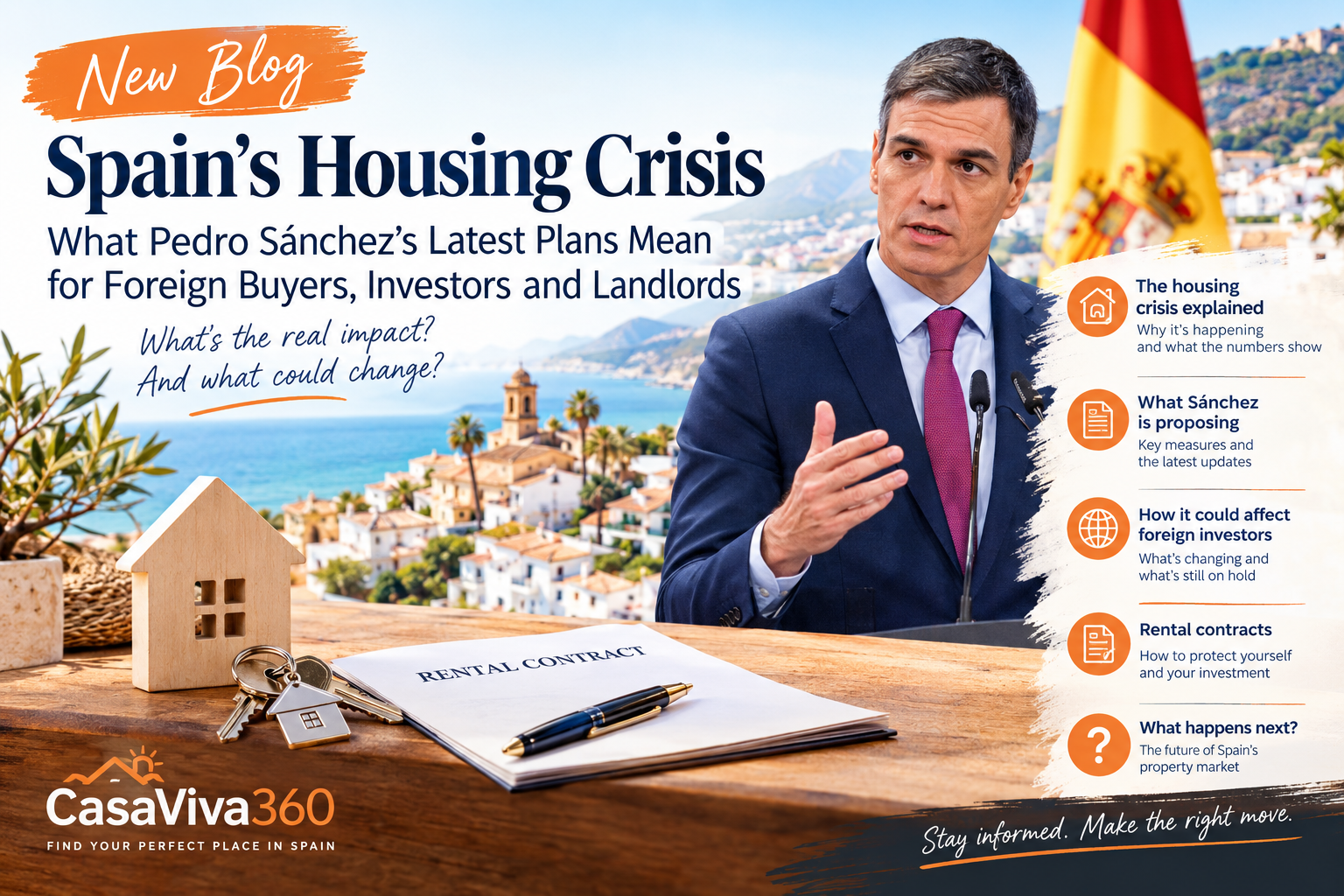 Spain's Housing Crisis: What Pedro Sánchez's Latest Plans Mean for Foreign Buyers, Investors and Landlords