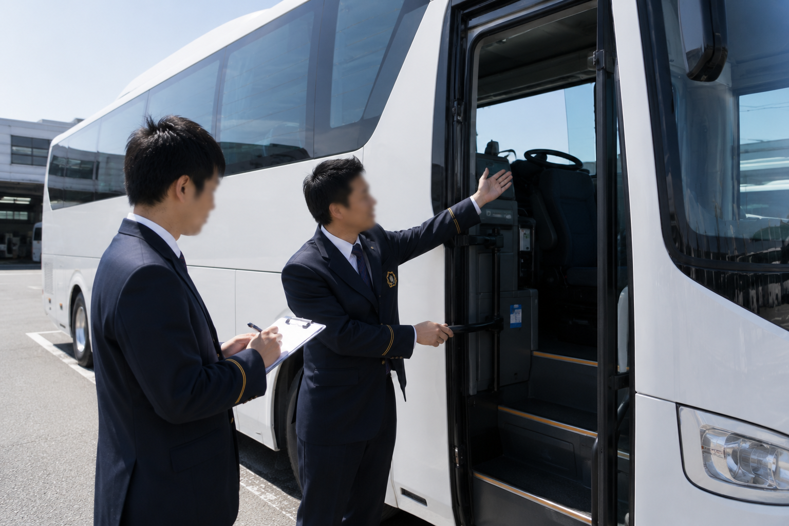 乗降ドアの確認