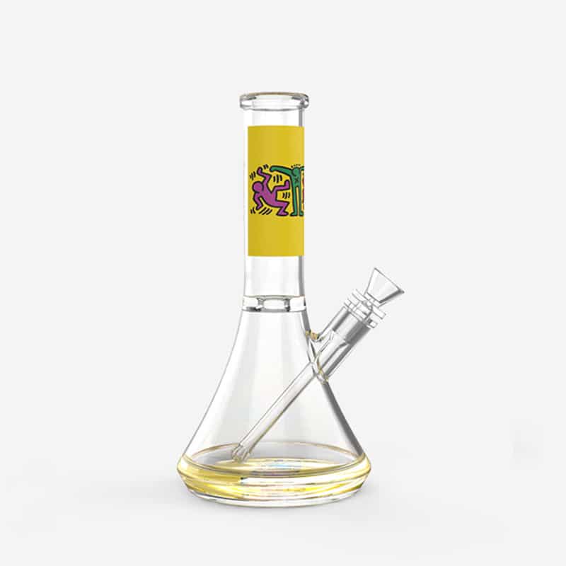 Keith Haring Glass Water Pipe