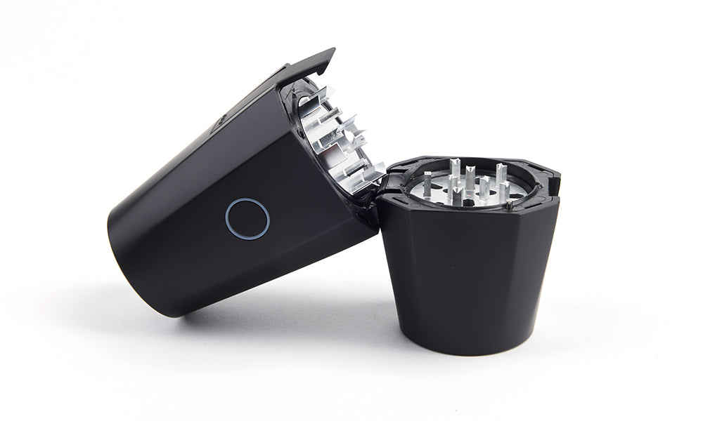 Open OG OTTO showing the milling surfaces and hinged body