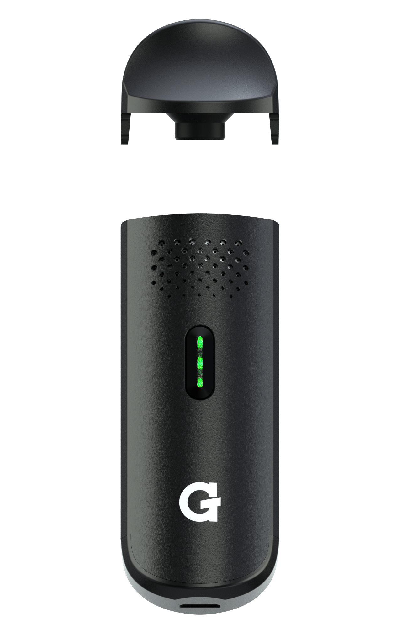 Original black G Pen Dash with its removable mouthpiece displayed above the body
