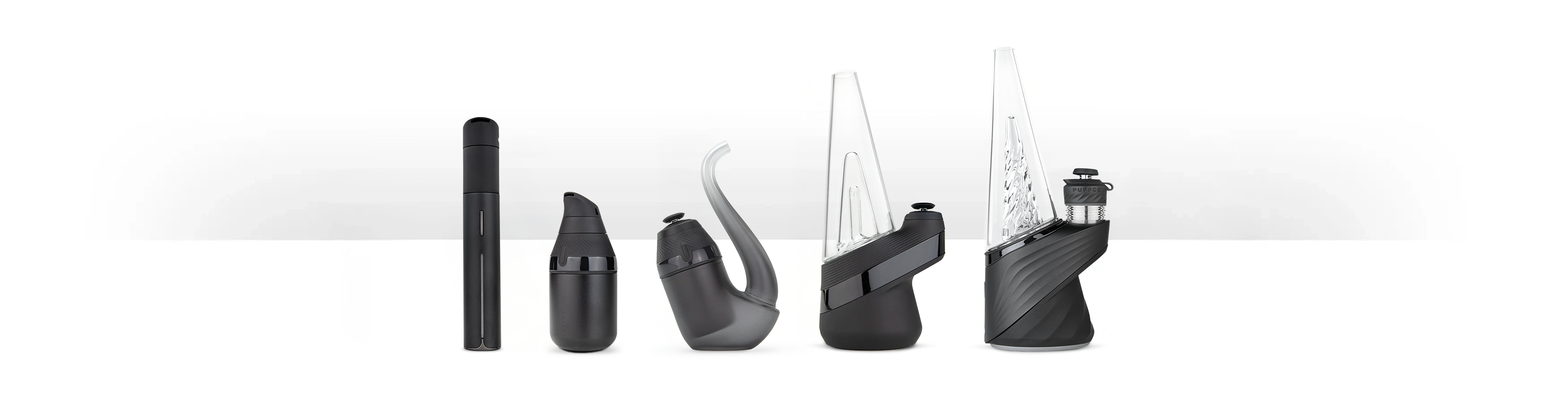 Puffco product lineup, including the Proxy Pipe Kit. Manufacturer image; Dr. Dabber XS is not pictured.
