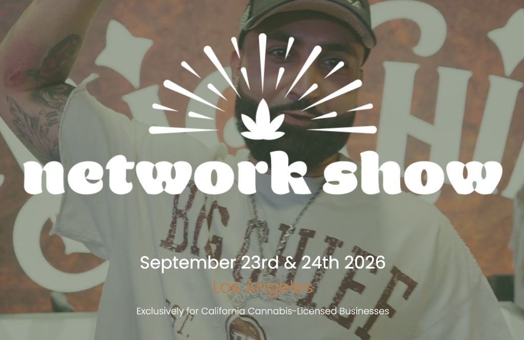 Licensed cannabis brands and retail buyers on the Network Show 2026 trade floor in Los Angeles