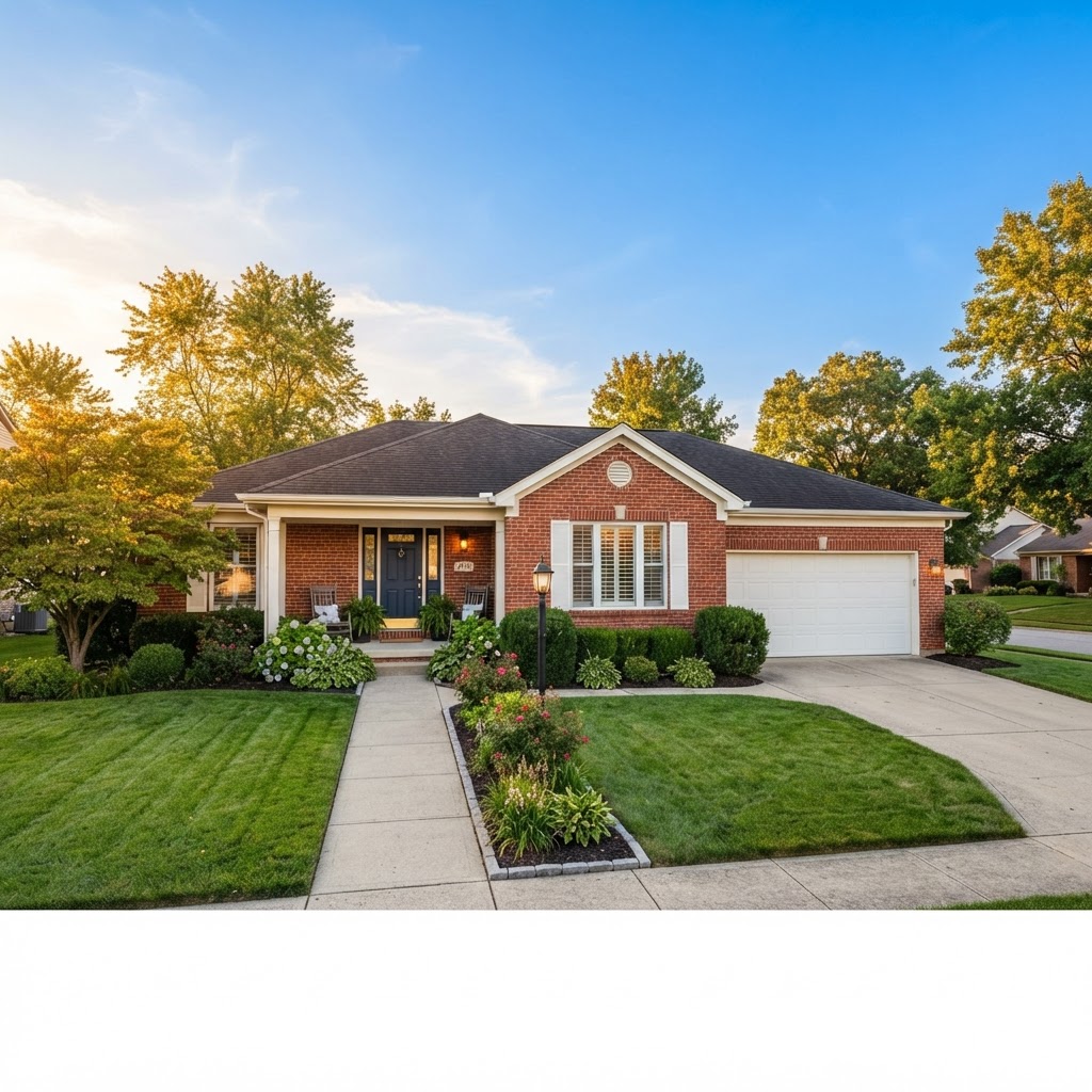 Brick ranch home listing