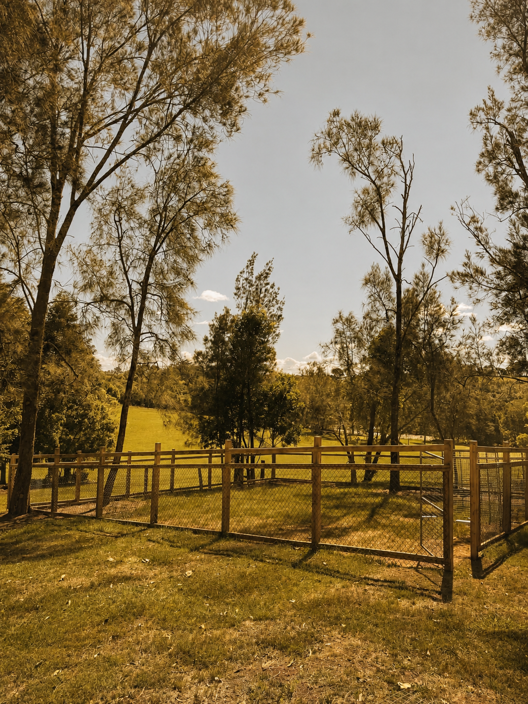 Rural fencing enclosure