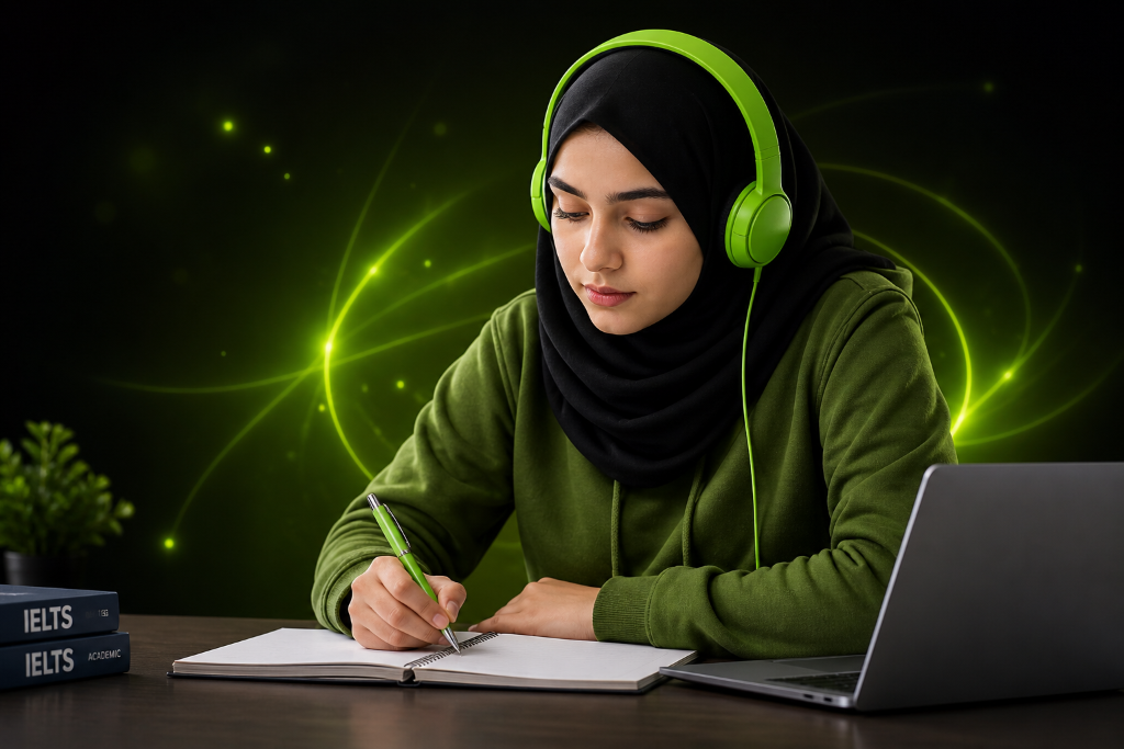 Student practicing