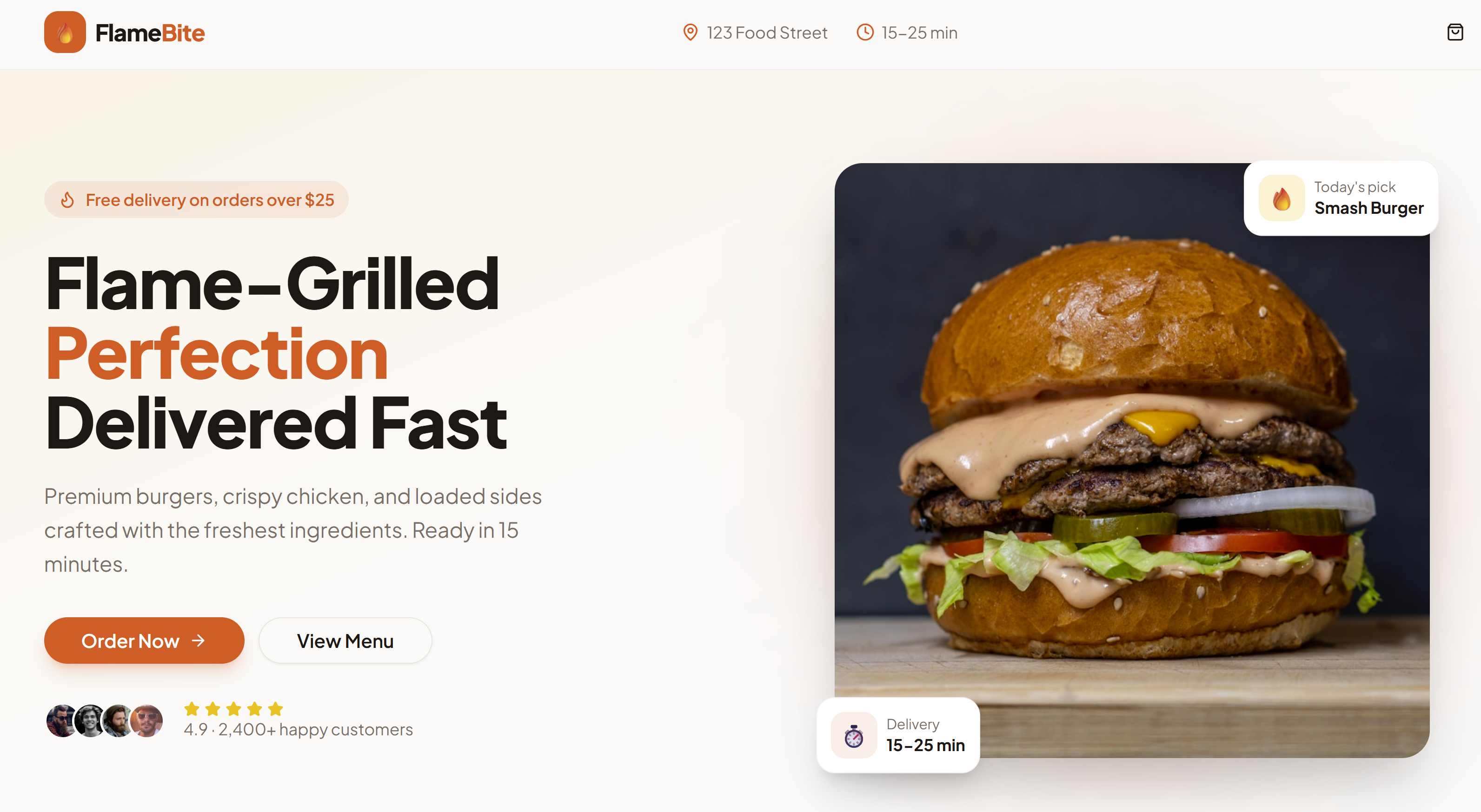 CrunchTime Fast Food template preview