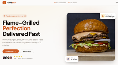 CrunchTime Fast Food template preview