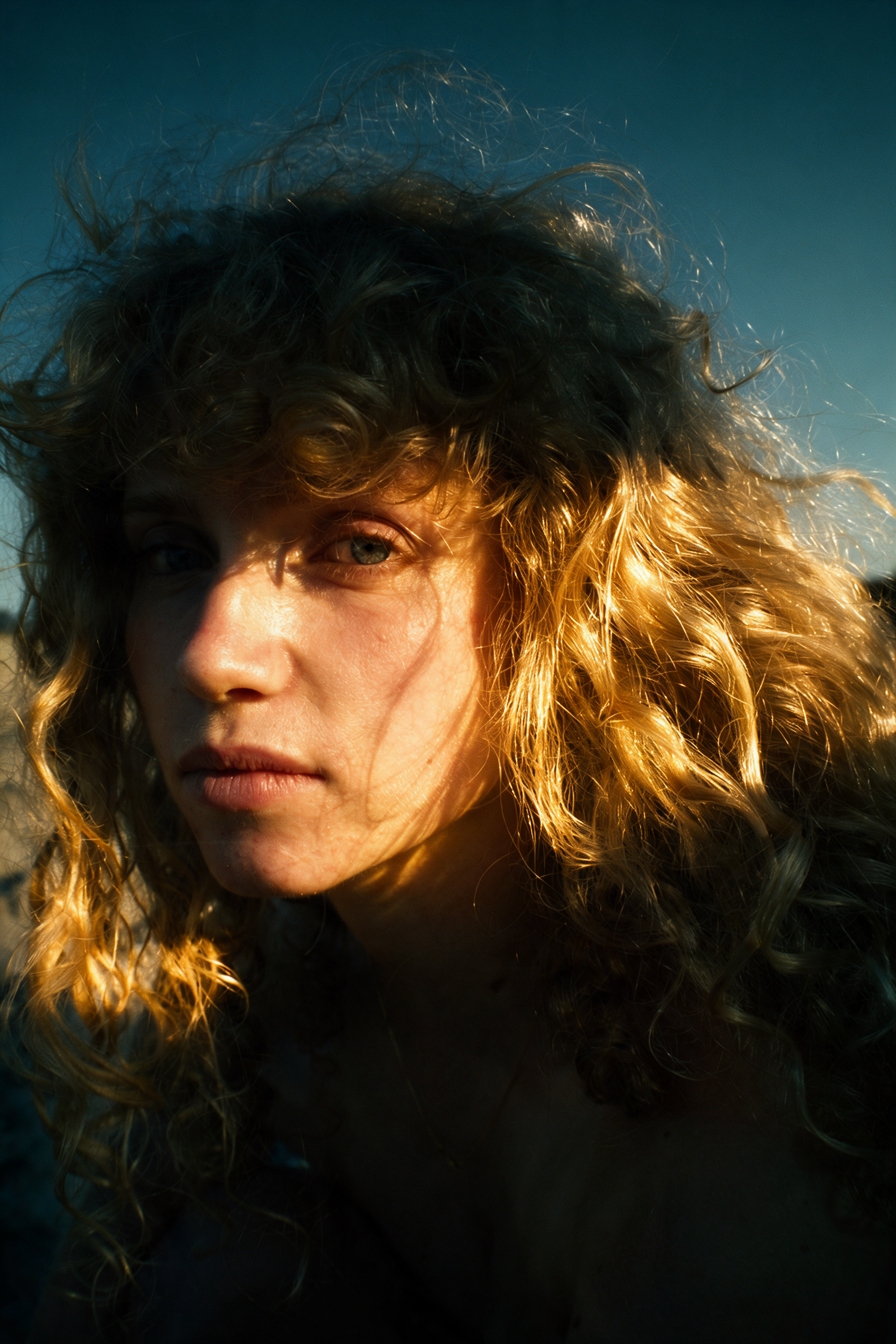 Golden Curls Portrait