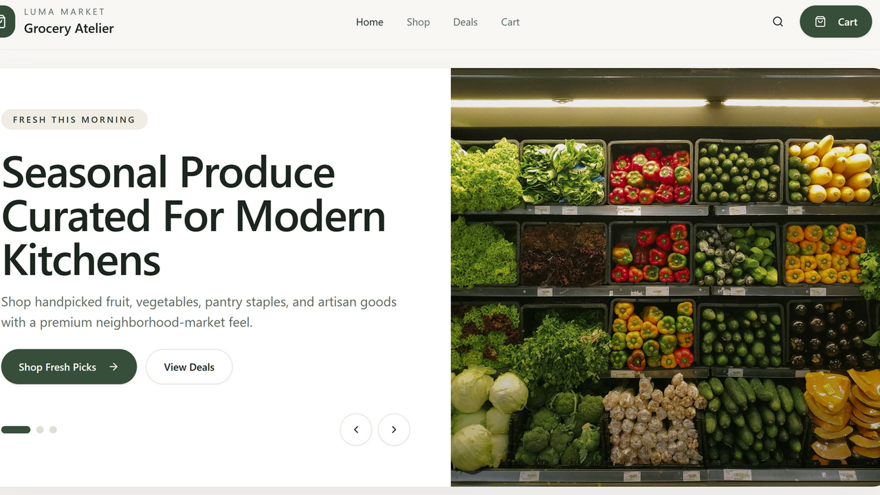 Grocery Store  template preview