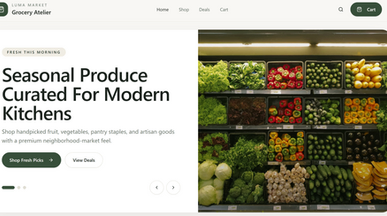 Grocery Store  template preview