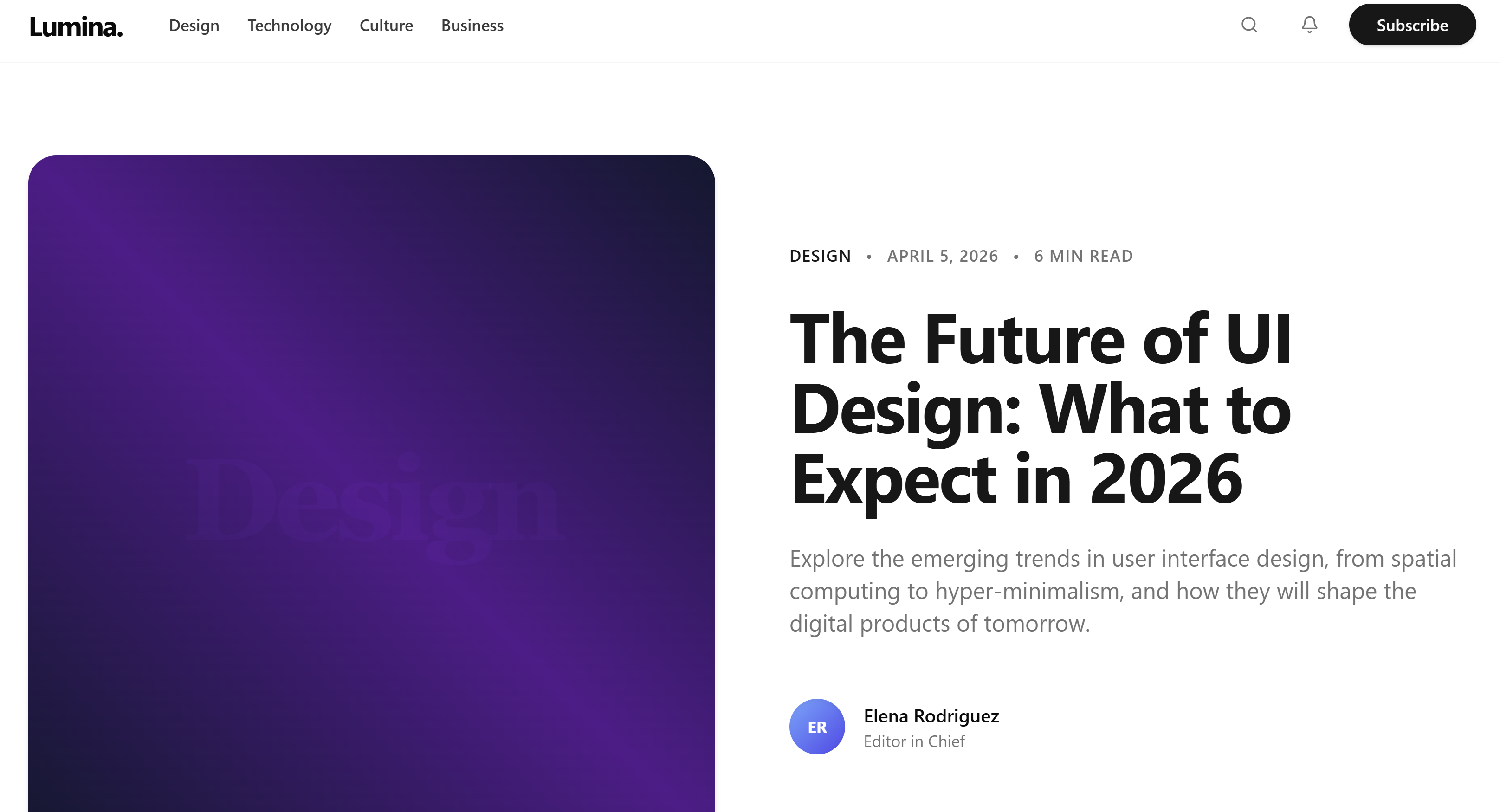 Tech it Blogging Website template preview