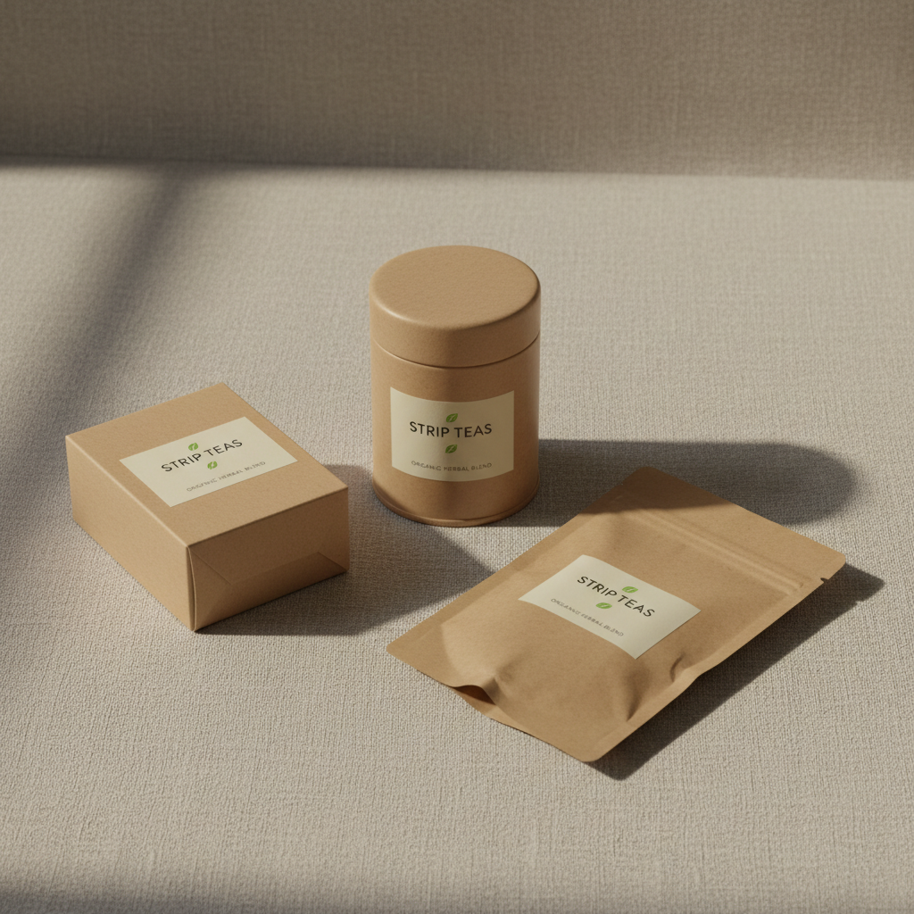 Strip Teas packaging