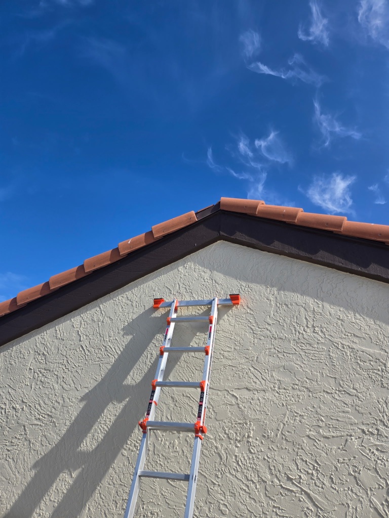 Before — Tile Roof Ridge Cap Repair