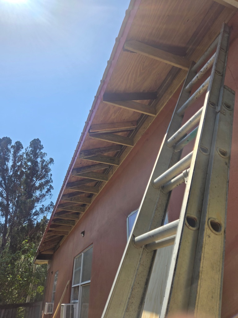 Before — Roof Decking Replacement