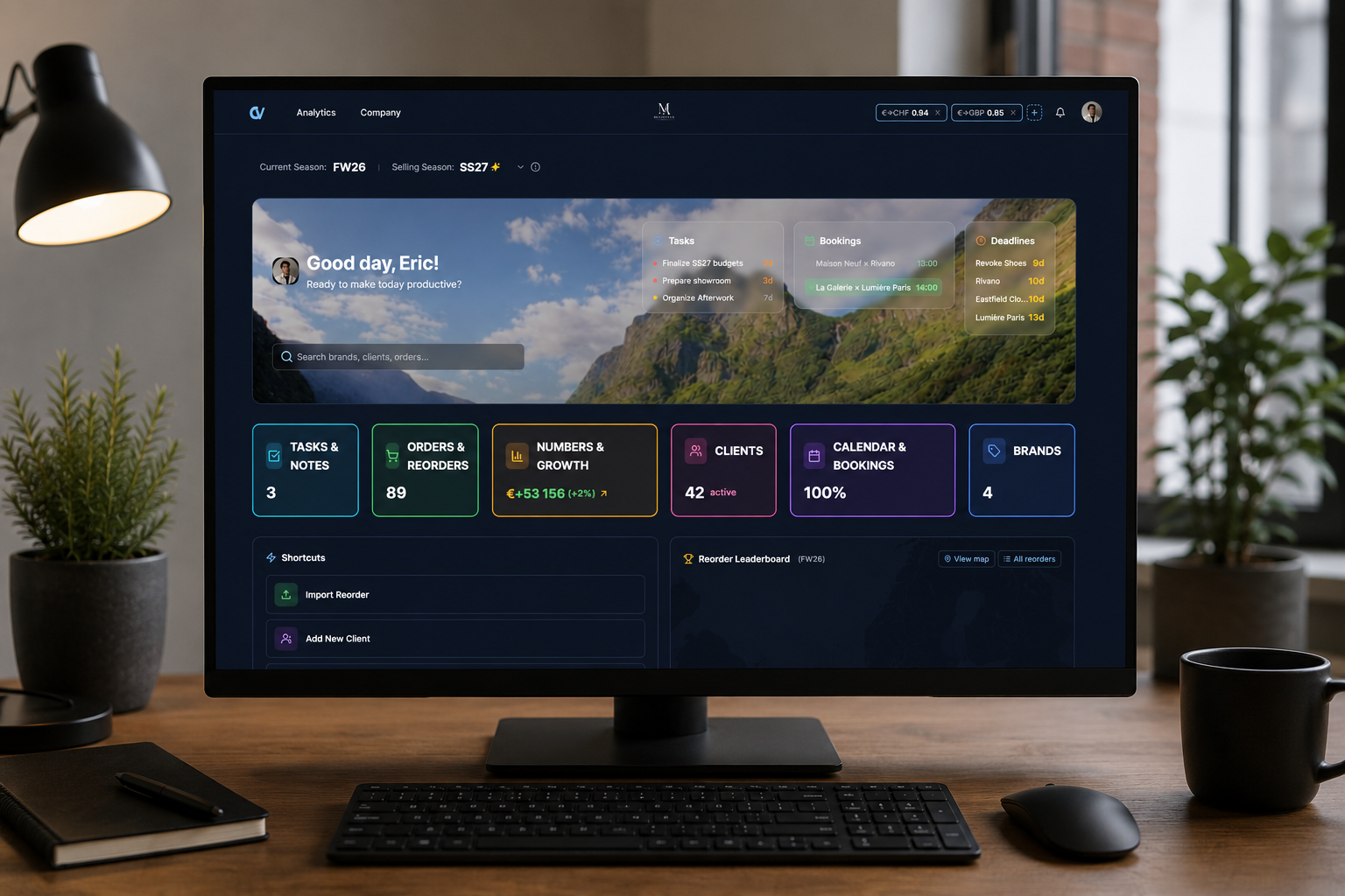 ClearView dashboard