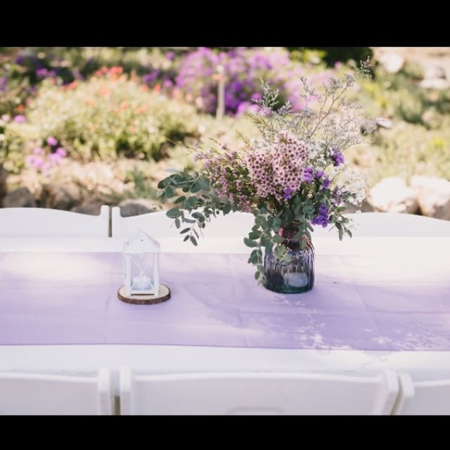 Centre de table mariage jardin extérieur