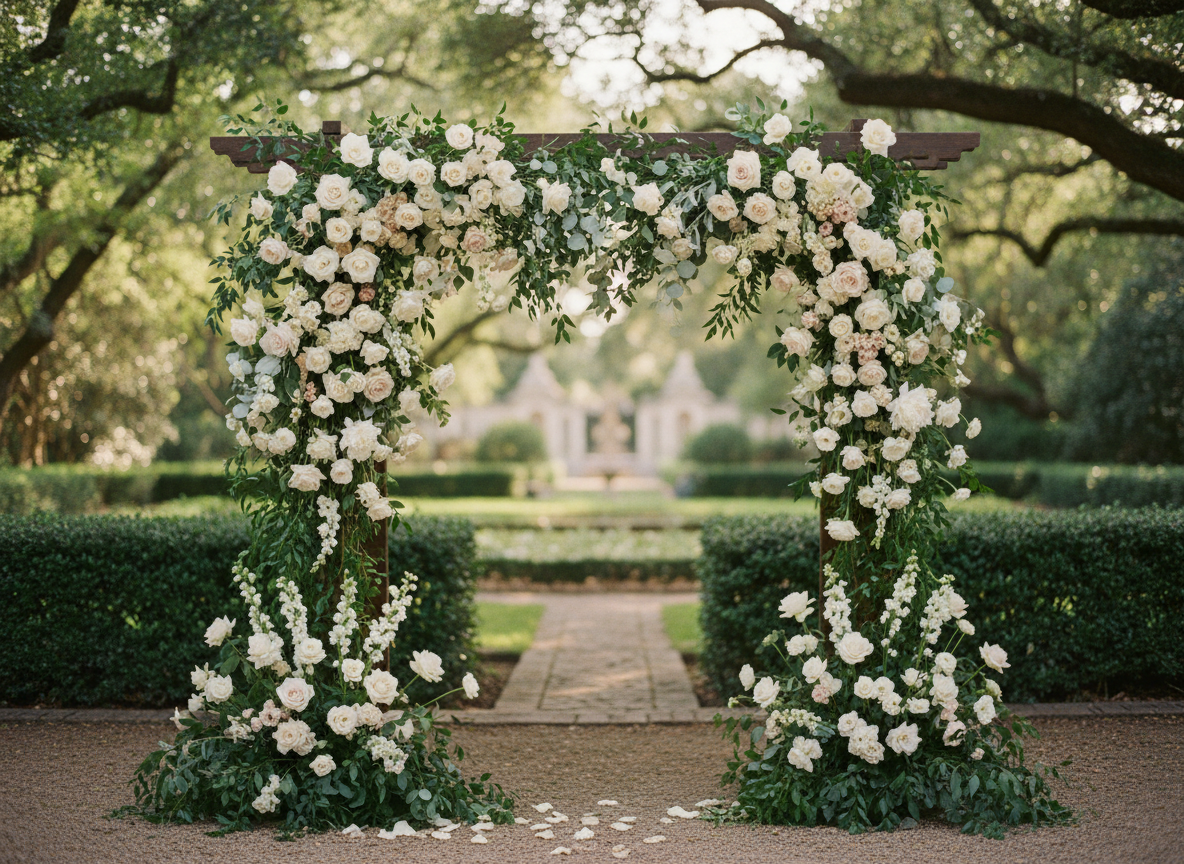 Arche florale de mariage