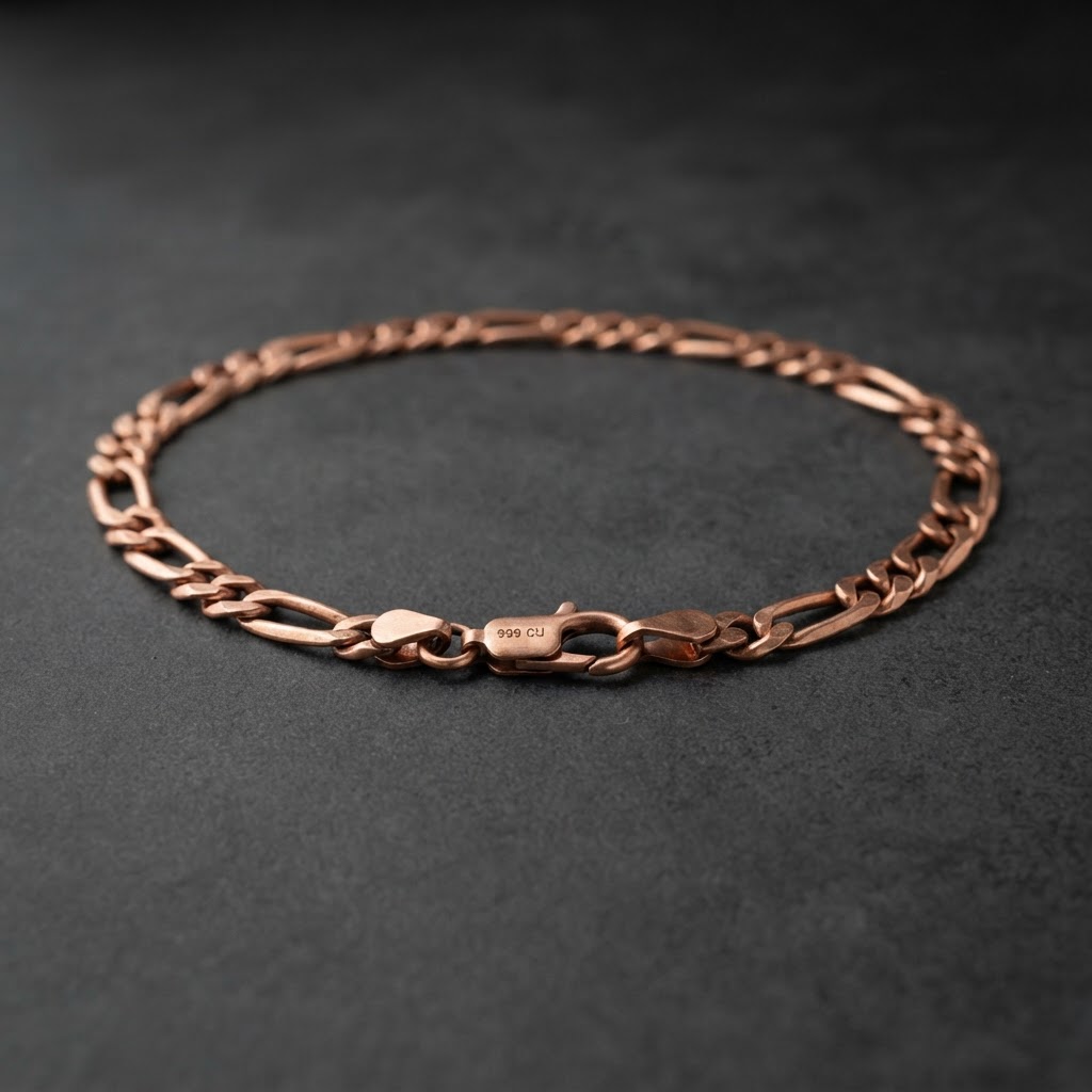 Copper Figaro Chain Necklace