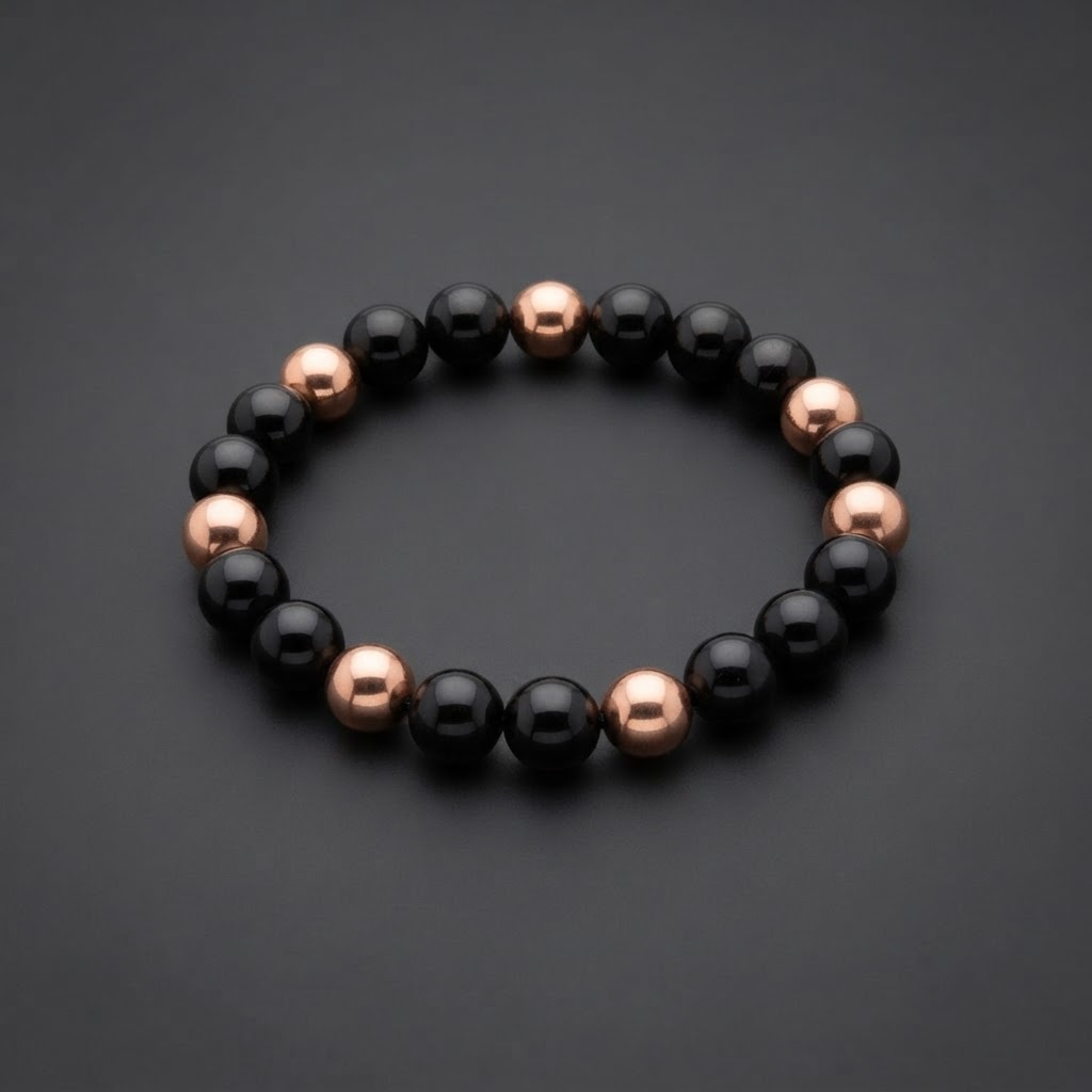 Copper & Shungite Beaded Bracelet