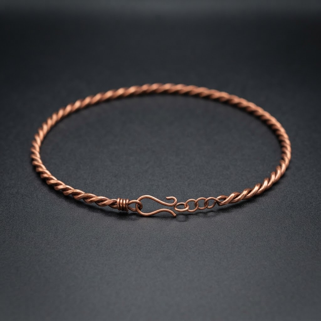 Twisted Copper Wire Necklace