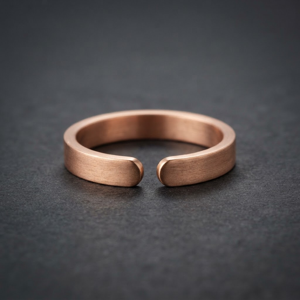 Brushed Copper Ring