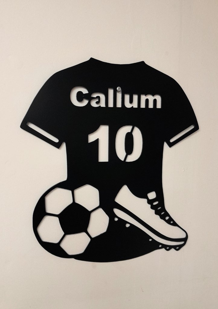 Callium football jersey name sign black