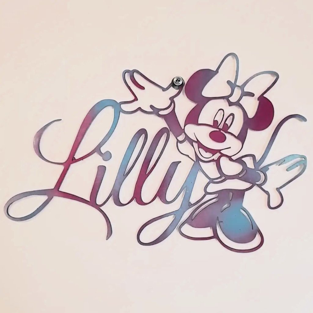 Lilly Minnie Mouse name sign