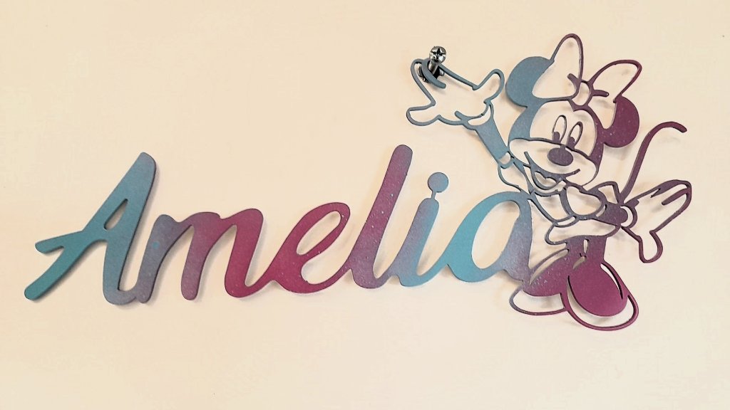 Amelia Minnie Mouse name sign