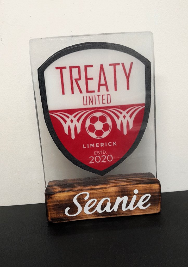 Treaty United Limerick Seanie personalised acrylic stand